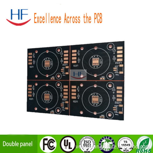 Double Side PCB Board with Black Solder Mask in Shenzhen SMT Mother Board
